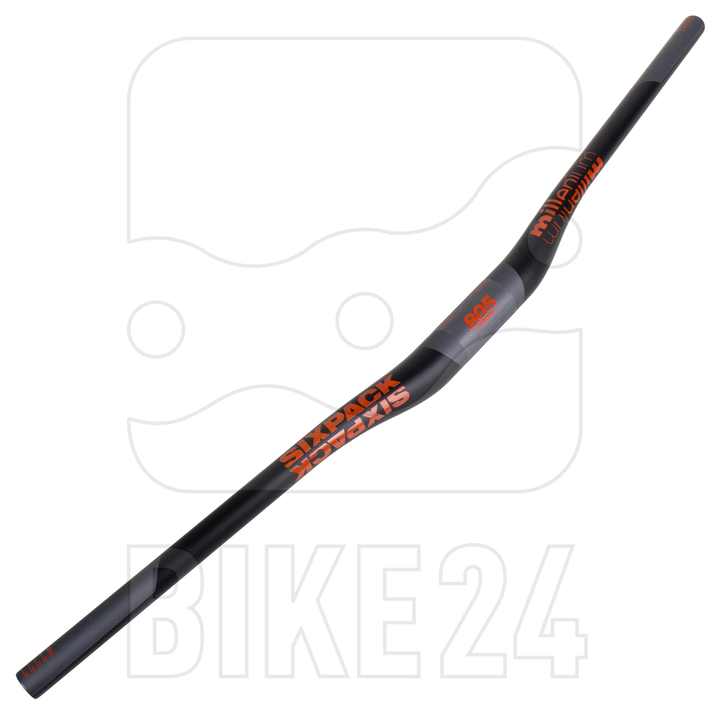 Produktbild von Sixpack Millenium805 35mm Carbon Riser MTB-Lenker - black / orange