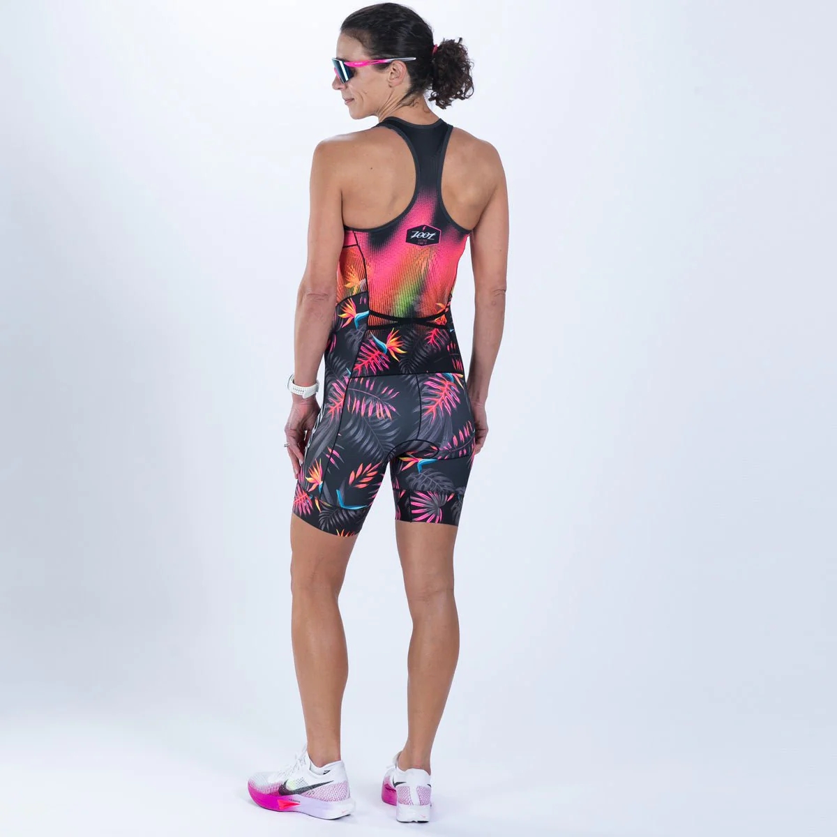 Santic Combinaison de triathlon pour femme - Rembourrée - Une pièce - Manches courtes - Séchage rapide - Perte de poids, marron, XS