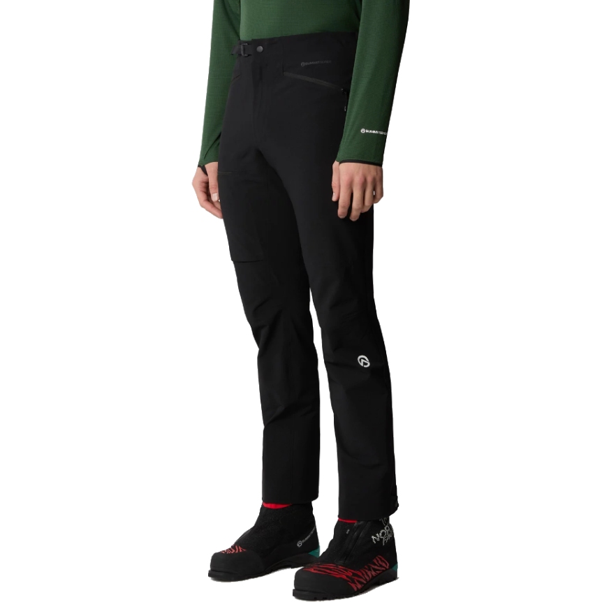 Pantalon Homme Softshell Noir Imperméable Thermique | Vêtement Montagne Randonnée, Ski, Vélo – Coupe Ajustée