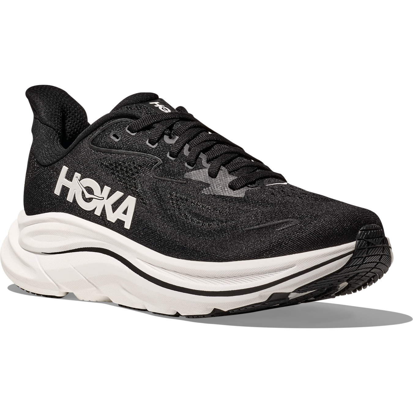 Productfoto van Hoka Clifton 10 Wide Hardloopschoenen Dames - zwart / wit