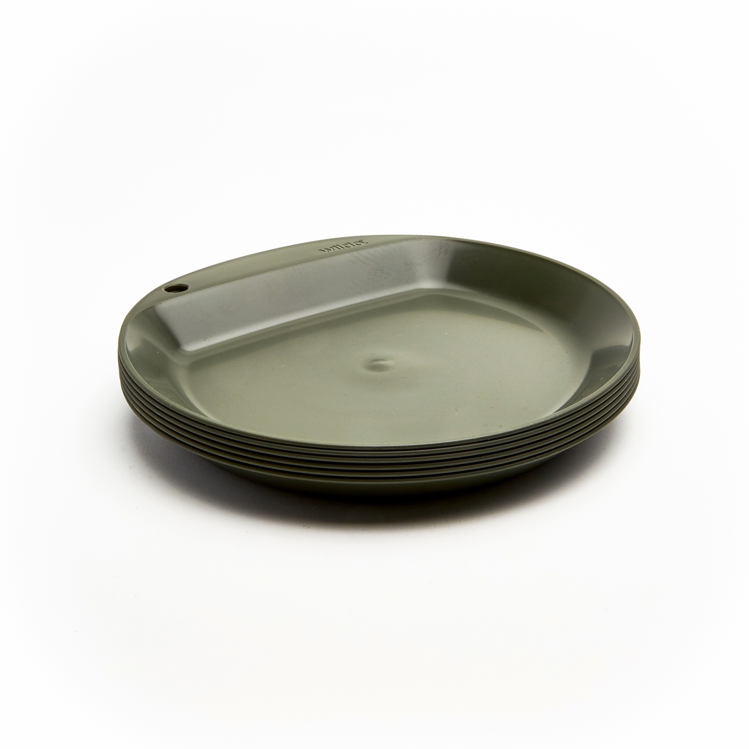 Image of Wildo Camper Plate Flat - 6 pieces - olive