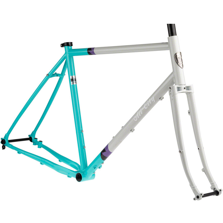 Picture of All-City Gorilla Monsoon - Gravel Frame Set - 2022 - grey / teal