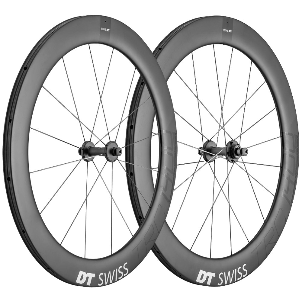 Picture of DT Swiss TRC 1400 DICUT 65 T - Carbon - Track Wheelset - Tubular - FW: 100mm | RW: 120mm BO