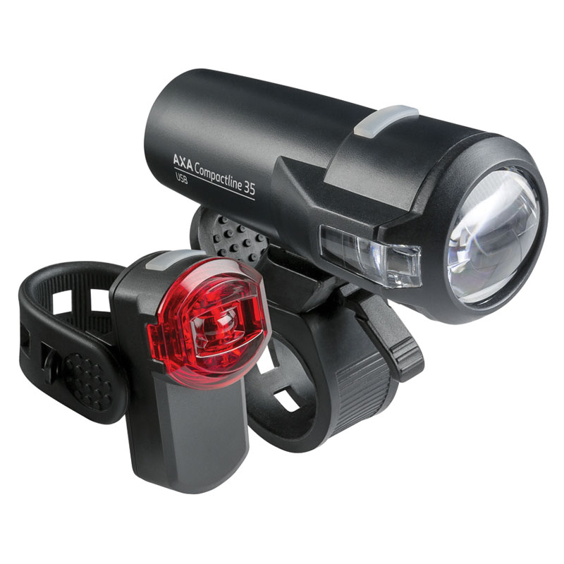 Picture of AXA Compactline 35 LUX - LED Front- and Rear Light Set