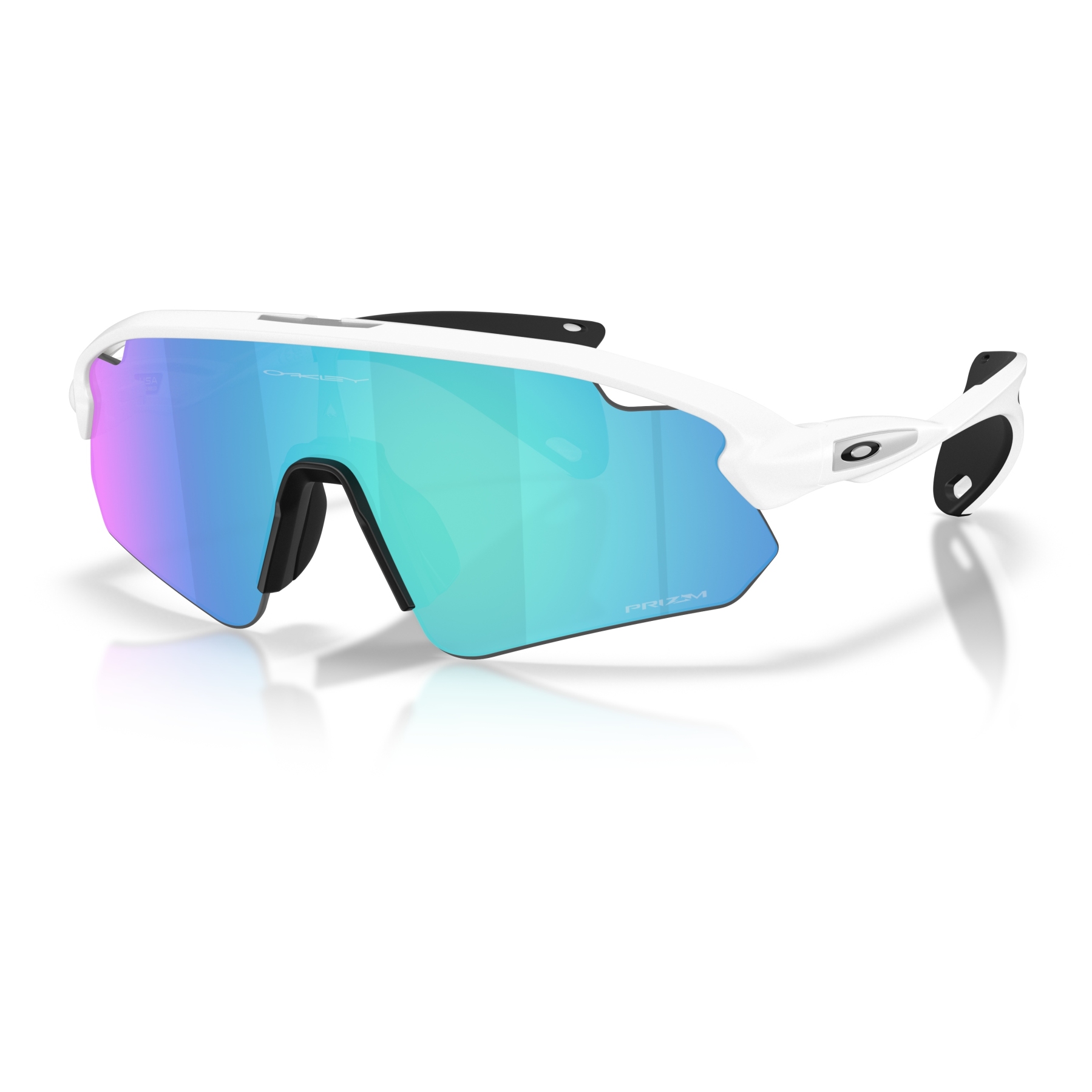 Oakley Stunt Devil A Glasses - Matte White/Prizm Sapphire - OO9525