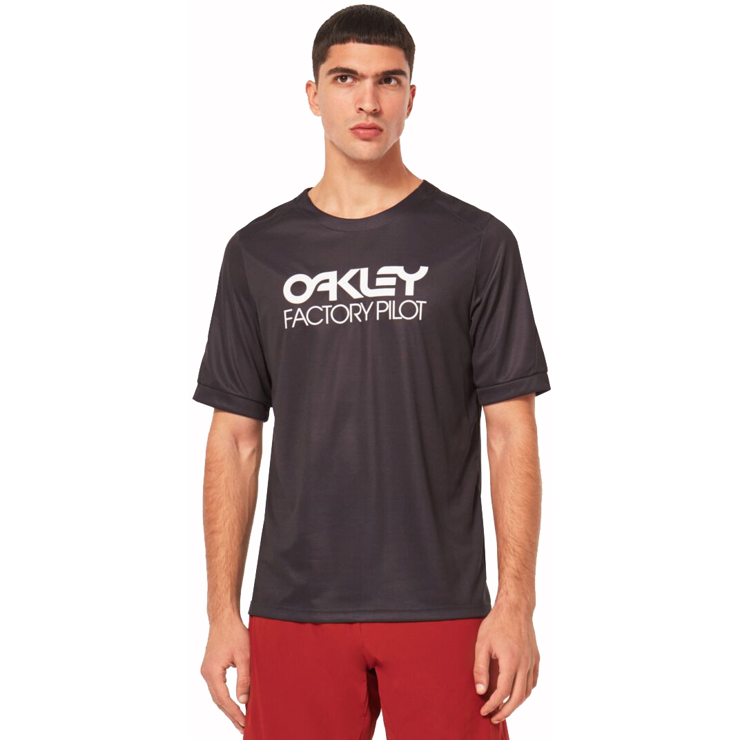 Oakley Factory Pilot II MTB Short Sleeve Jersey Men - Blackout | BIKE24