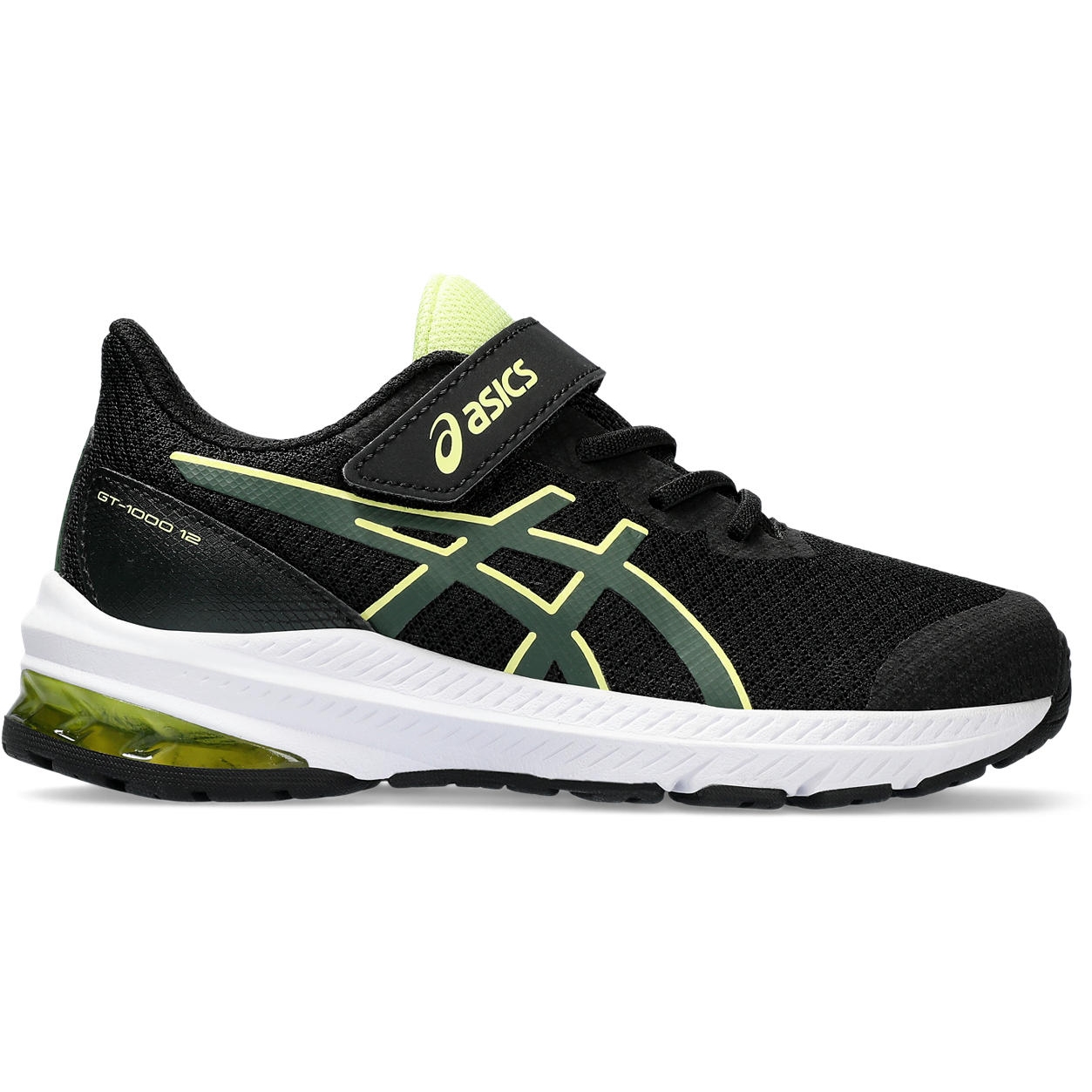 Picture of asics GT-1000 12 PS Running Shoes Kids - black/rain forest