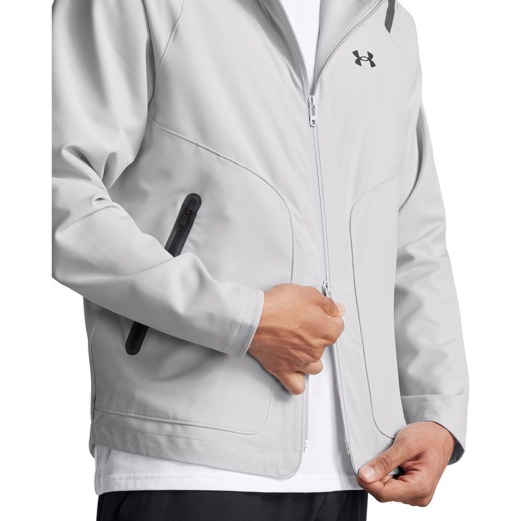 Under Armour Giacca Uomo - UA Unstoppable Left Chest - Halo Gray