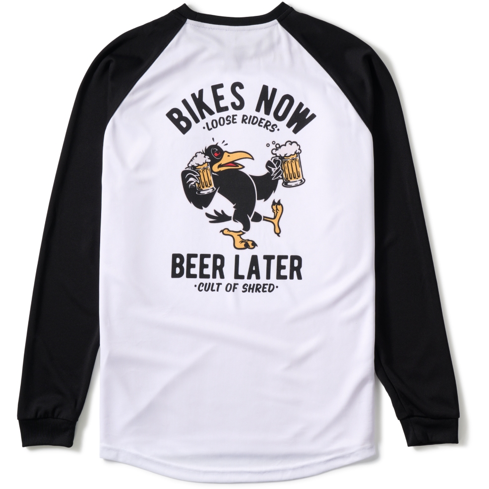 Produktbild von Loose Riders Grip It! Langarmtrikot Herren - Drinky Crow White