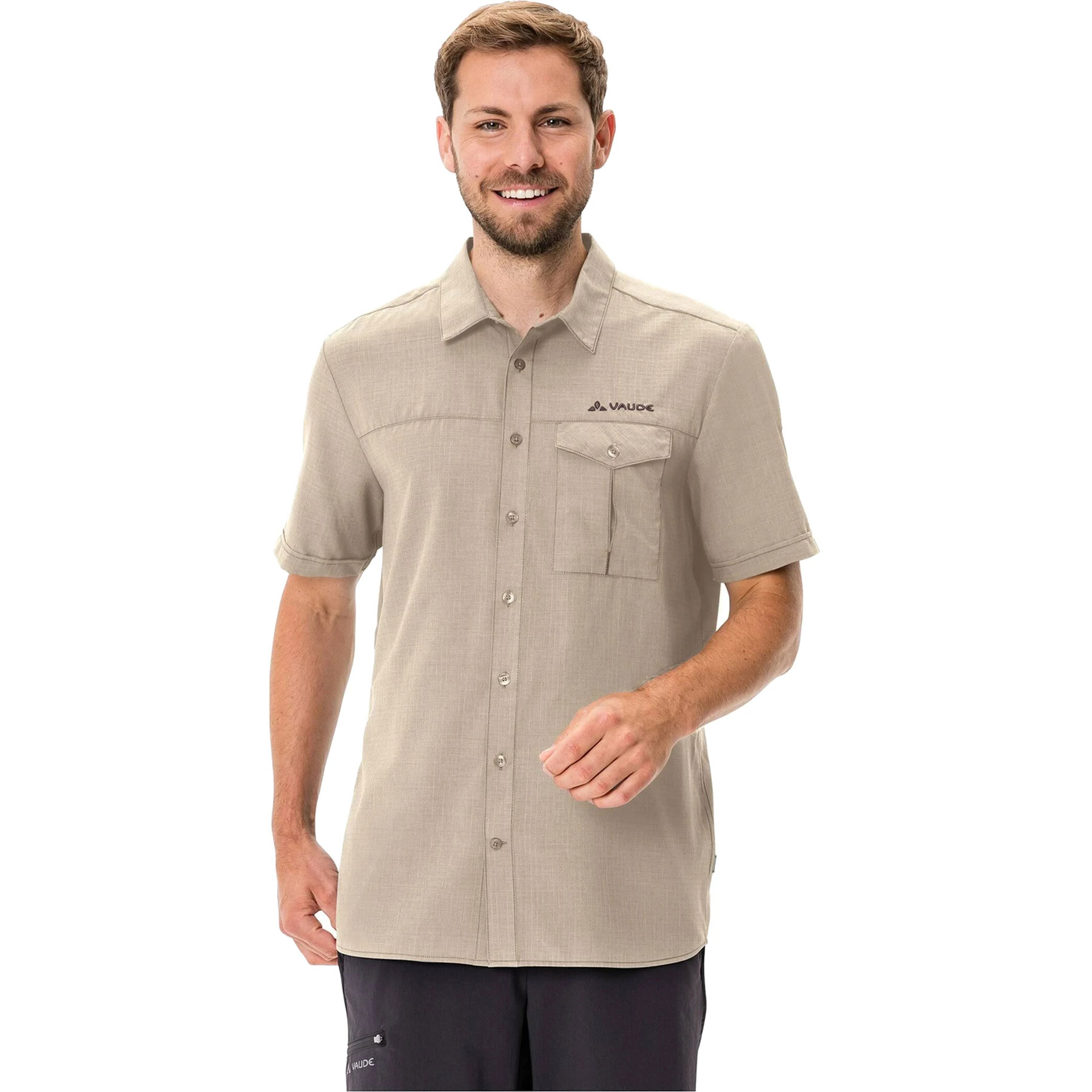 Productfoto van Vaude Rosemoor II Overhemd Heren - linen uni