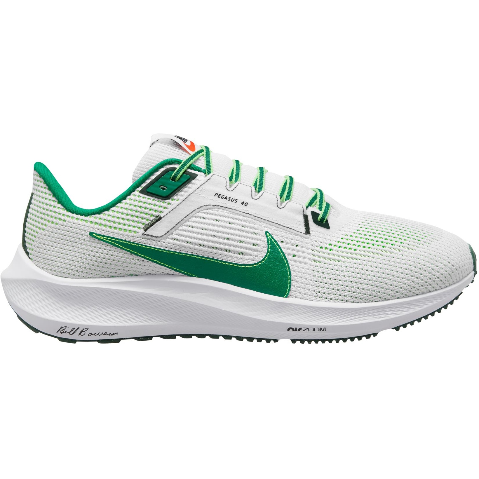 Produktbild von Nike Air Zoom Pegasus 40 Straßenlaufschuhe Herren - white/malachite-fir-green stri FJ0329-100