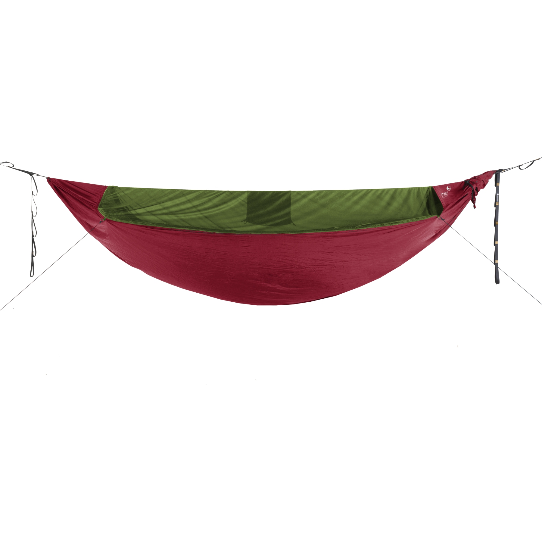 Picture of Ticket To The Moon Hammock - Original Pro - with Bug Protection Net &amp; Ridgeline - Burgundy