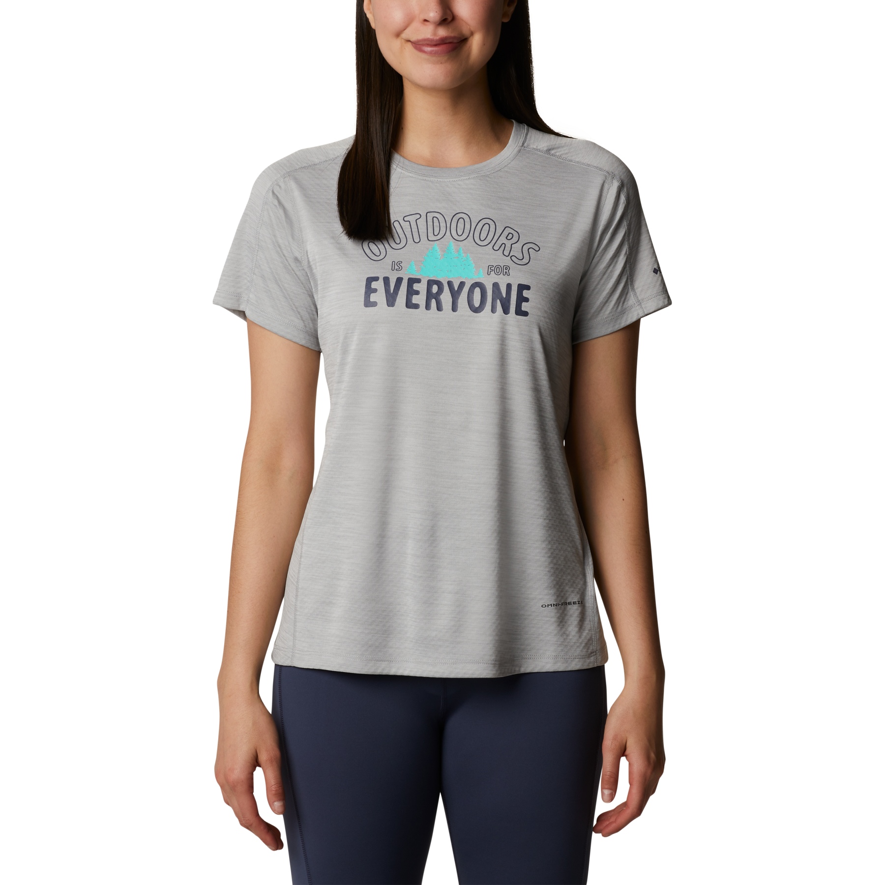 Picture of Columbia Zero Rules Graphic Crew T-Shirt Women - Columbia Grey Heather Outdoor Everyone