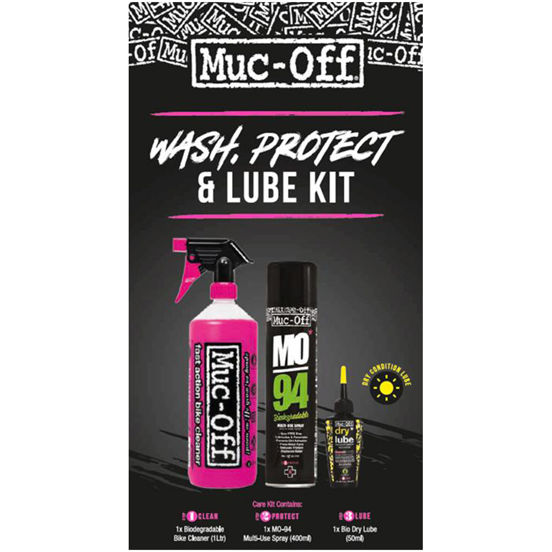 Foto van Muc-Off Wash Protect and Dry Lube Kit