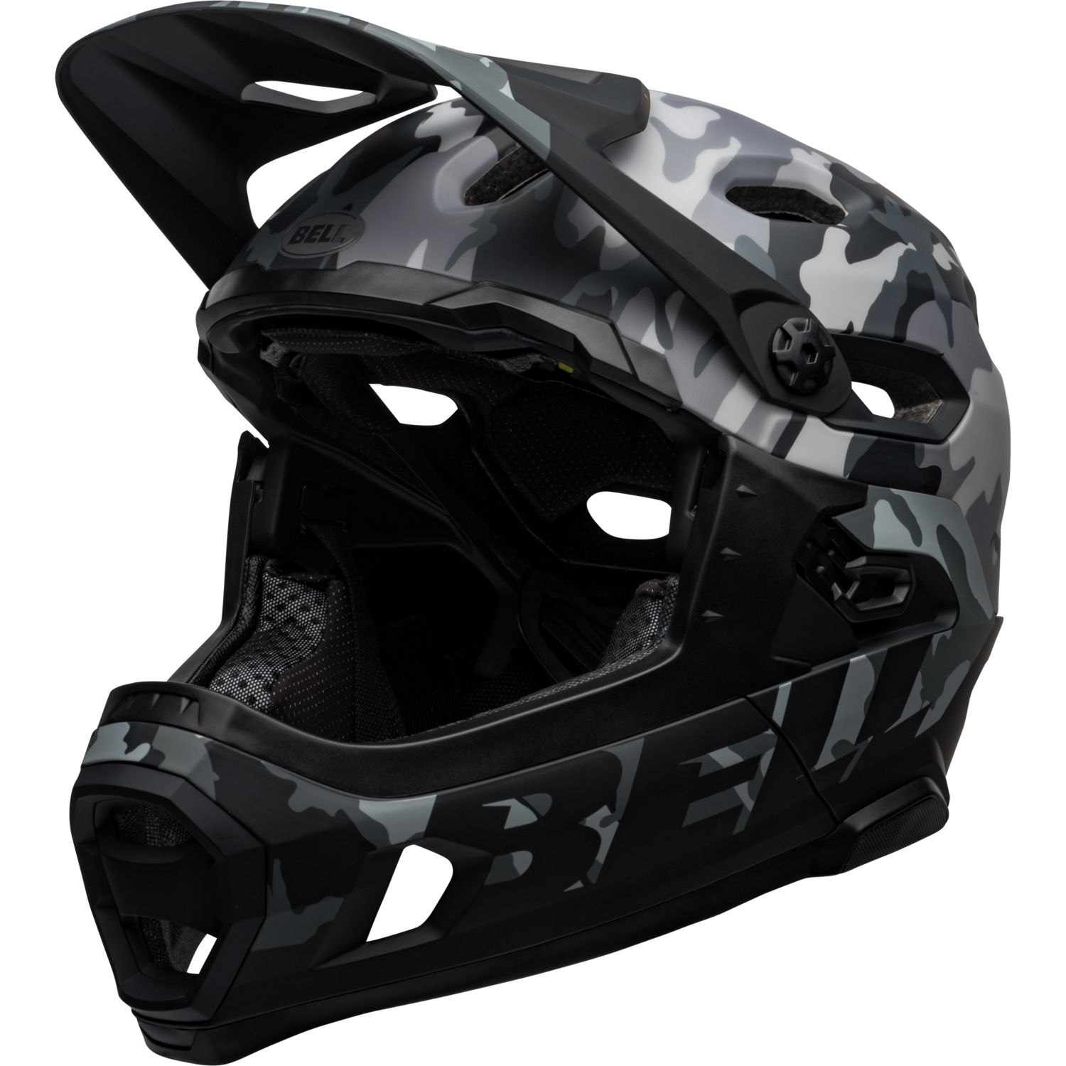 Productfoto van Bell Super DH Spherical Helm - matte/gloss black camo