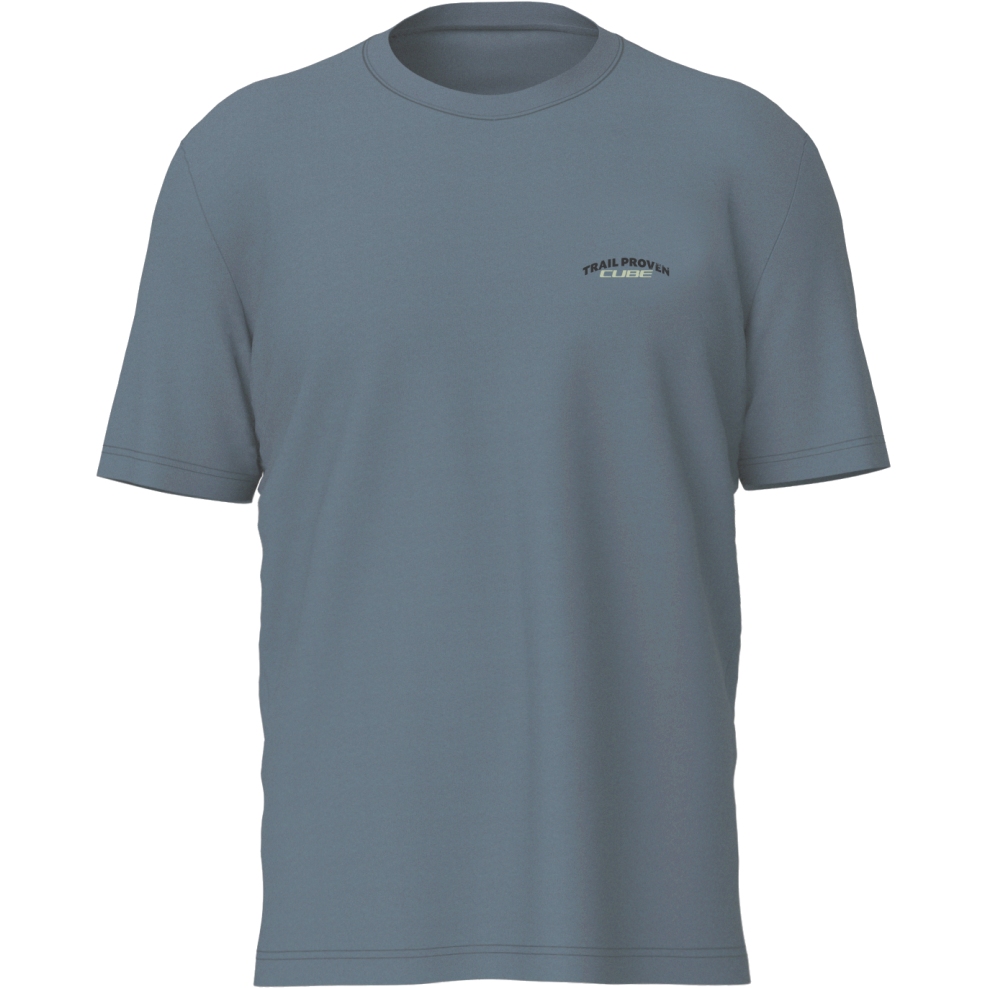 CUBE Organic Gravity-Fit T-Shirt Men Trail Proven petrol BIKE24