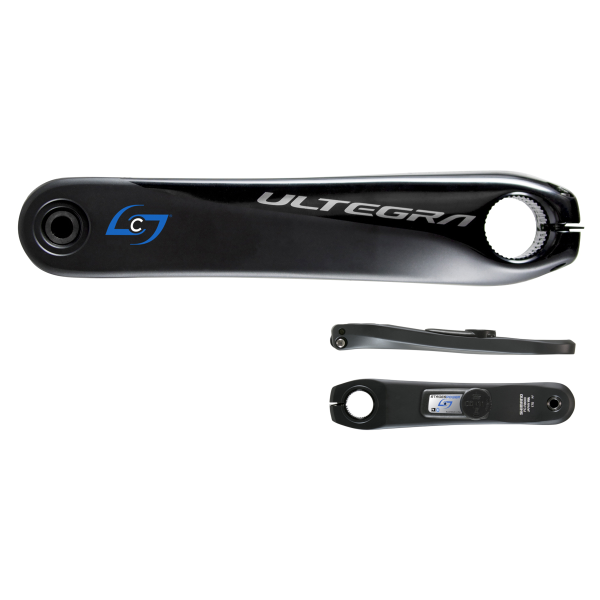 Image of Stages Cycling Power L Powermeter | Crank Arm by Shimano - Ultegra R8000 - black