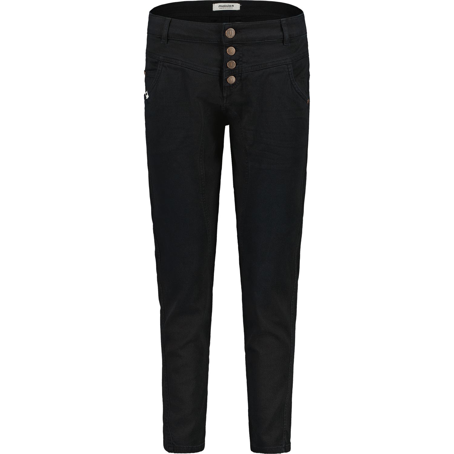 Maloja BeppinaM. Garment Dye Pants Women - Regular - deep black 8833 ...