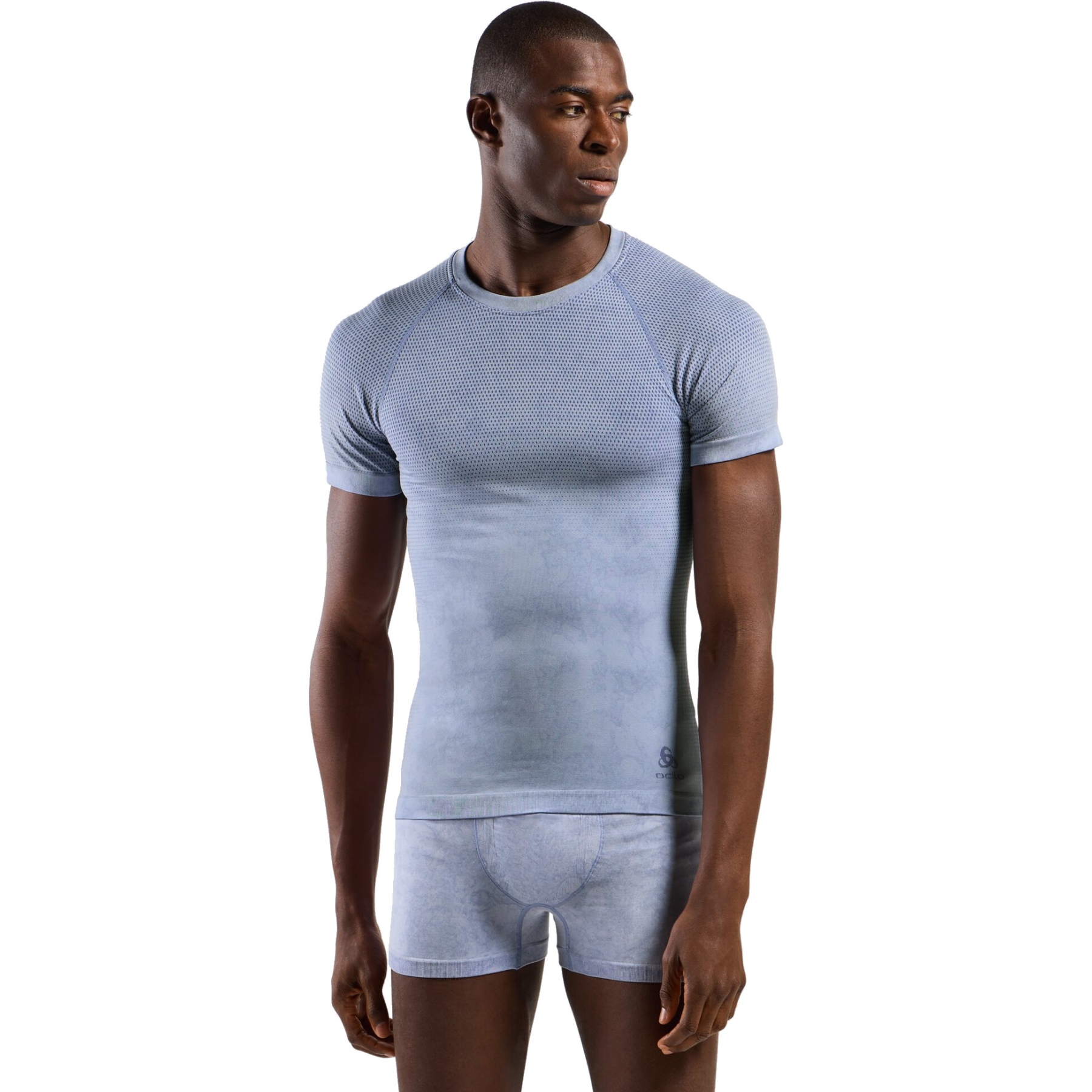 Immagine prodotto da Odlo Base Layer a Maniche Corte Uomo - Performance Light Rain-Dye - skipper blue