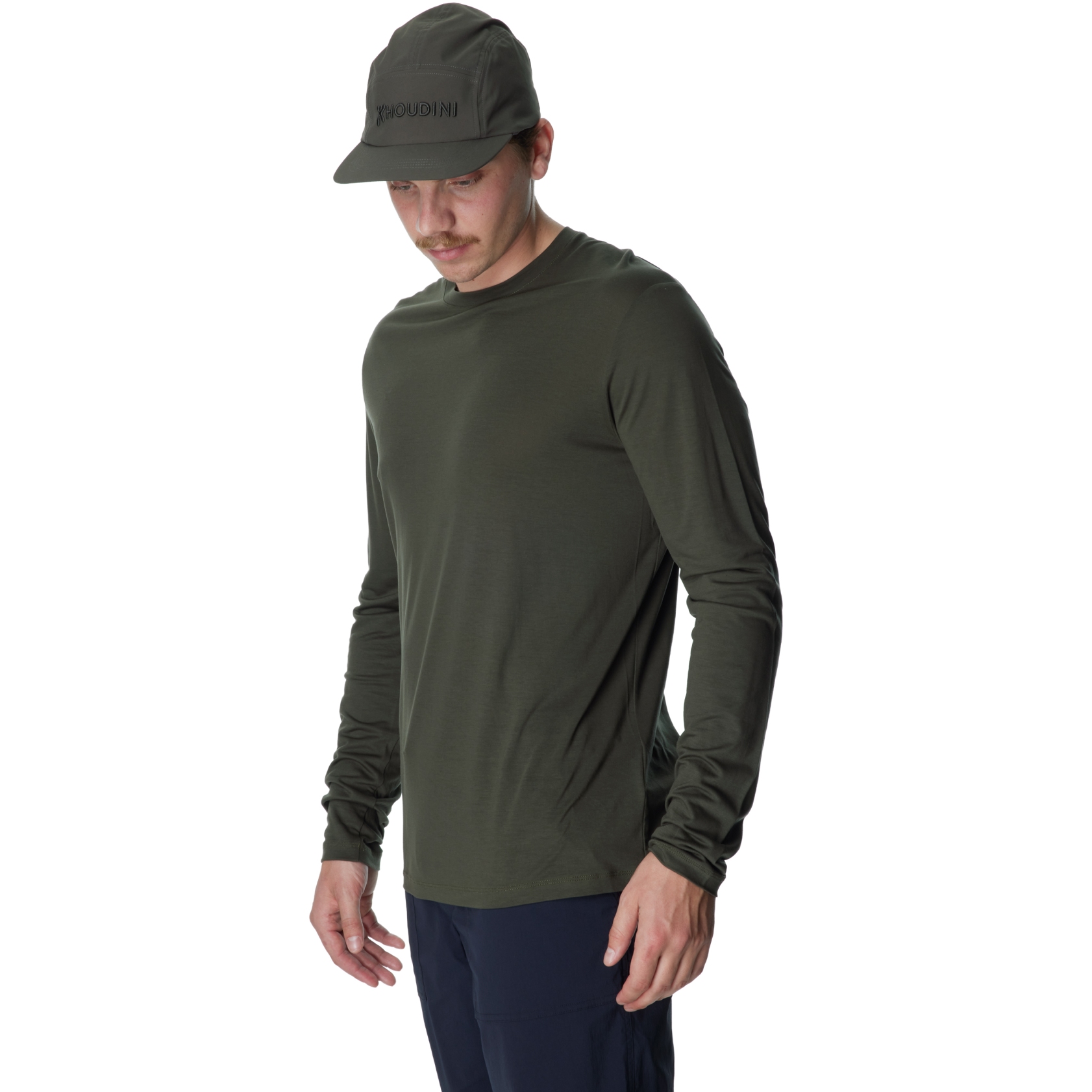 Houdini Tree Long Sleeve Tee T-Shirt Men - Green Illusion | BIKE24