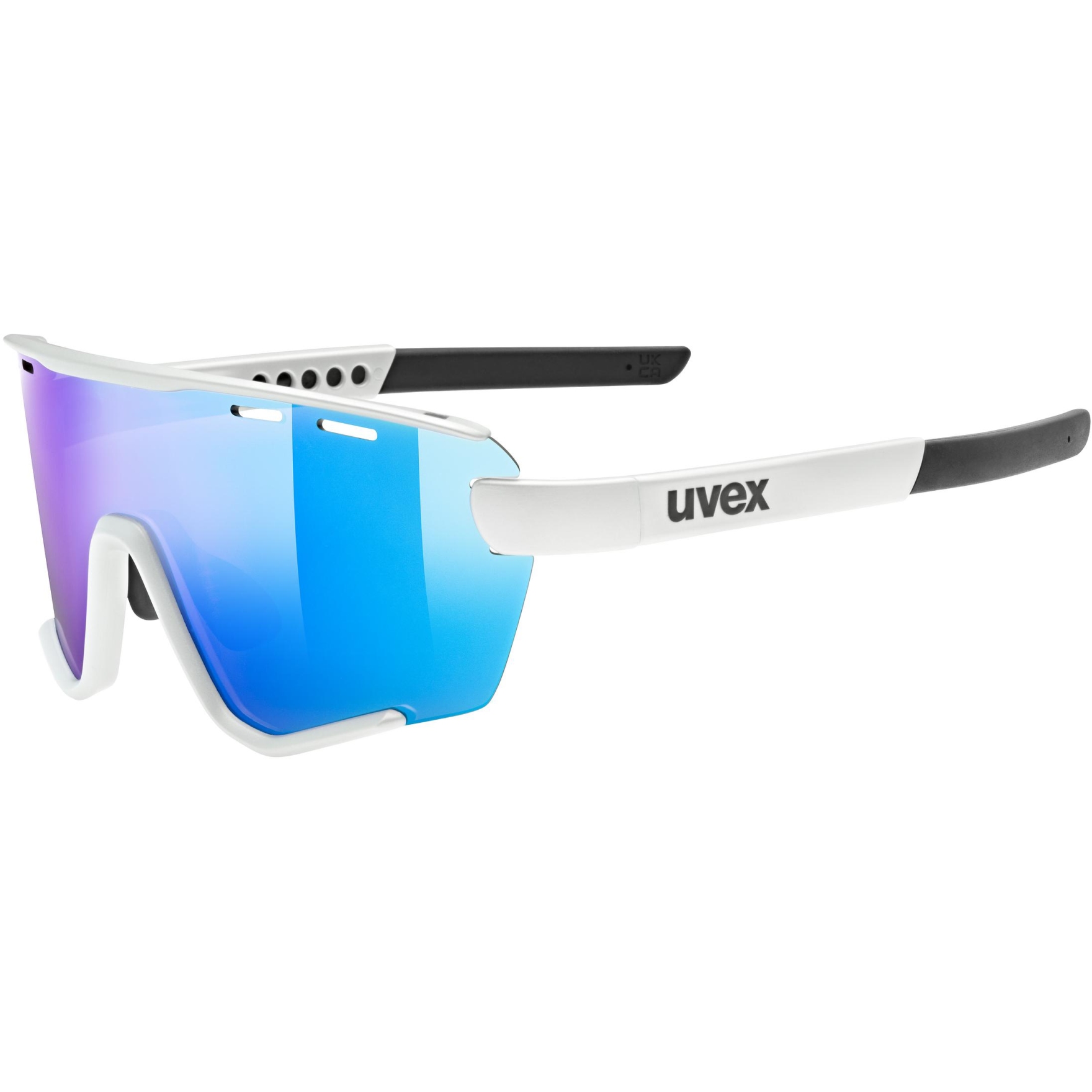 Picture of Uvex sportstyle 236 Small Glasses Set - cloud matt/supravision mirror blue + clear