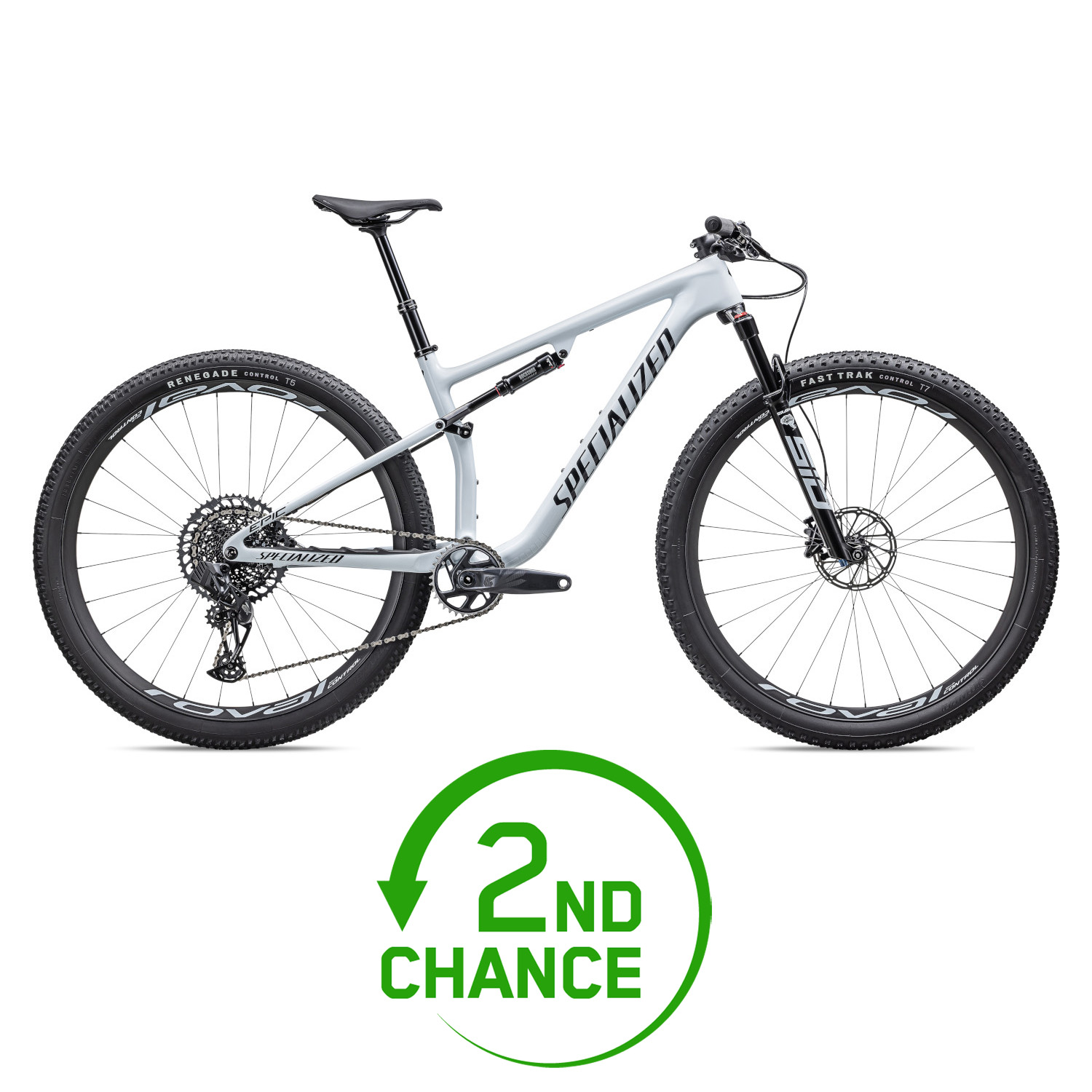 Picture of Specialized EPIC EXPERT - 29&quot; Carbon Mountainbike - 2023 - gloss morning mist / metallic dark navy - 2nd Choice