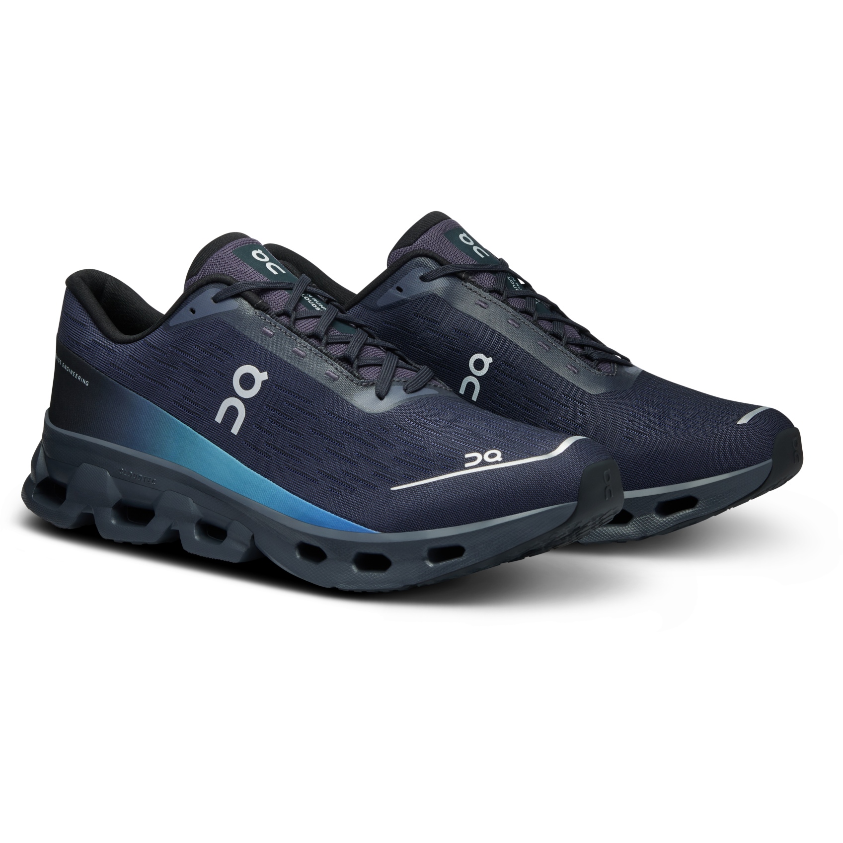 Picture of On Cloudspark Running Shoes - Black | Blueberry