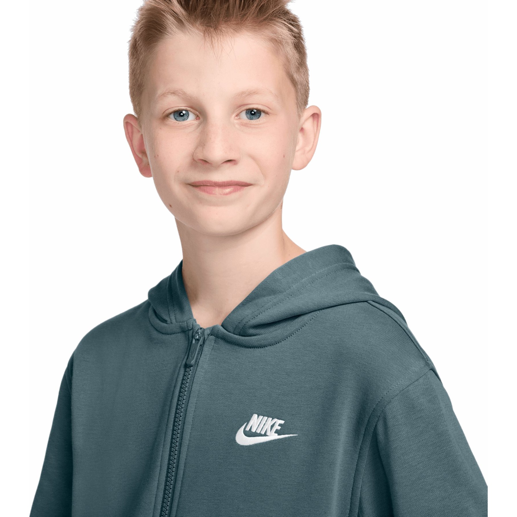 nike club full zip hoodie junior