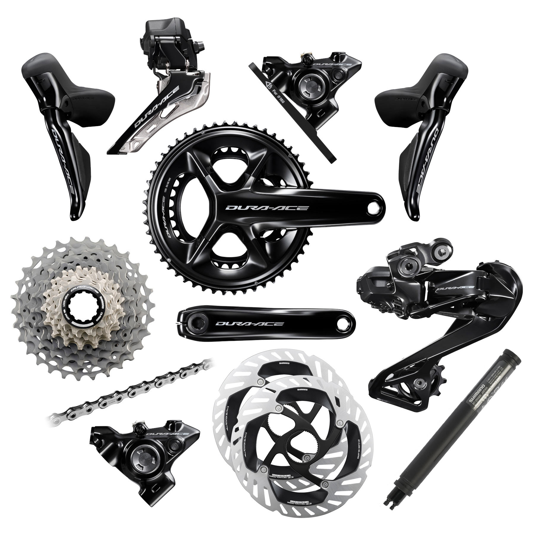 Shimano Dura Ace Di2 R9200/R9250 Groupset - 2x12-speed - black