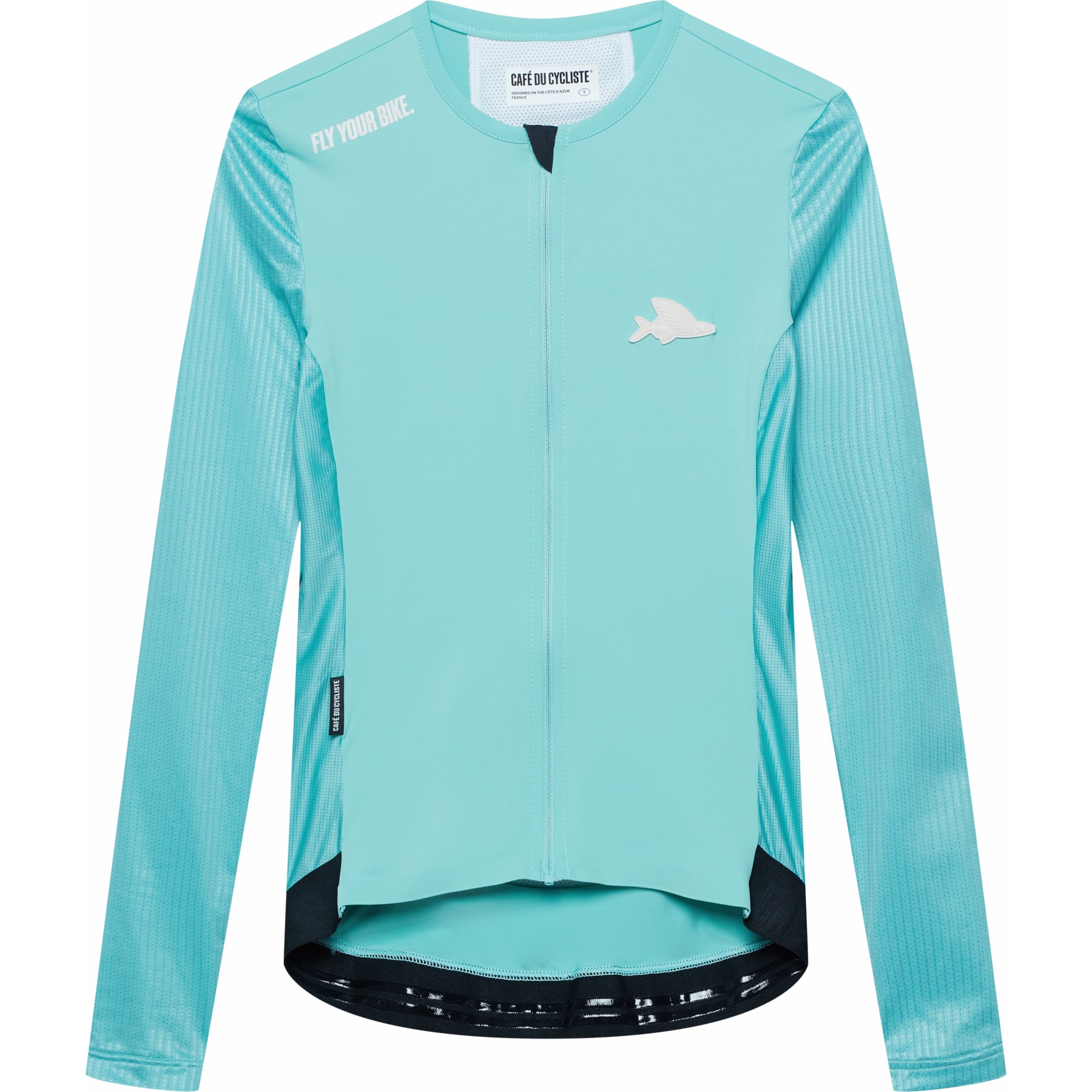 Женский свитер Café du Cycliste Roxane с длинным рукавом - riviera blue
