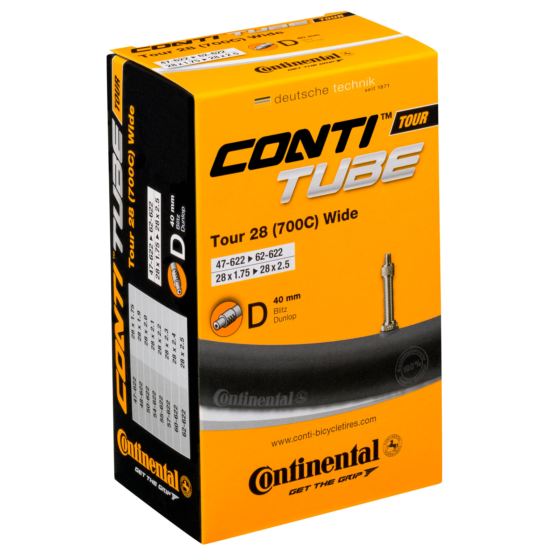 Picture of Continental Tour Inner Tube - 28&quot; | Wide