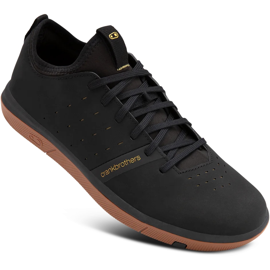 Picture of Crankbrothers Stamp Street Fabio Flat Pedal Shoes - black/gold/gum