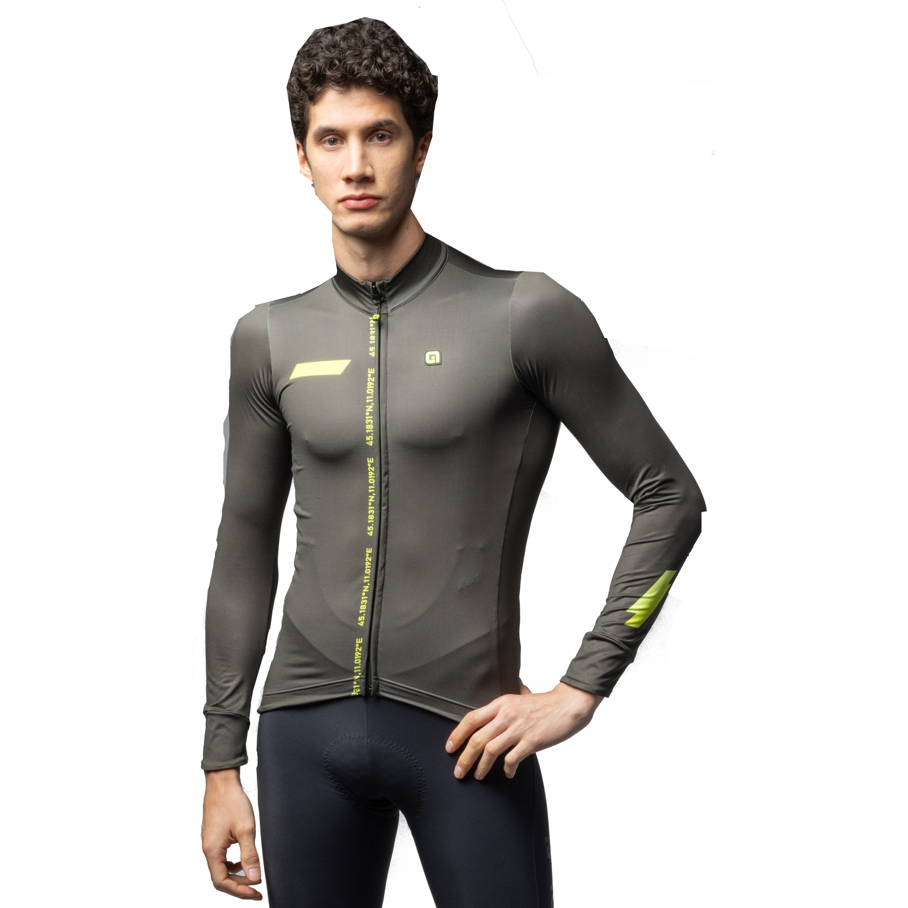 Al PR E Follow Me Long Sleeve Jersey Men Army Green BIKE24