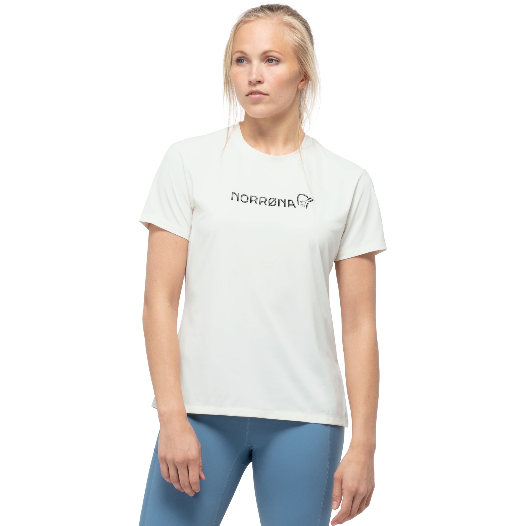 Picture of Norrona tech T-Shirt Women - Snowdrop