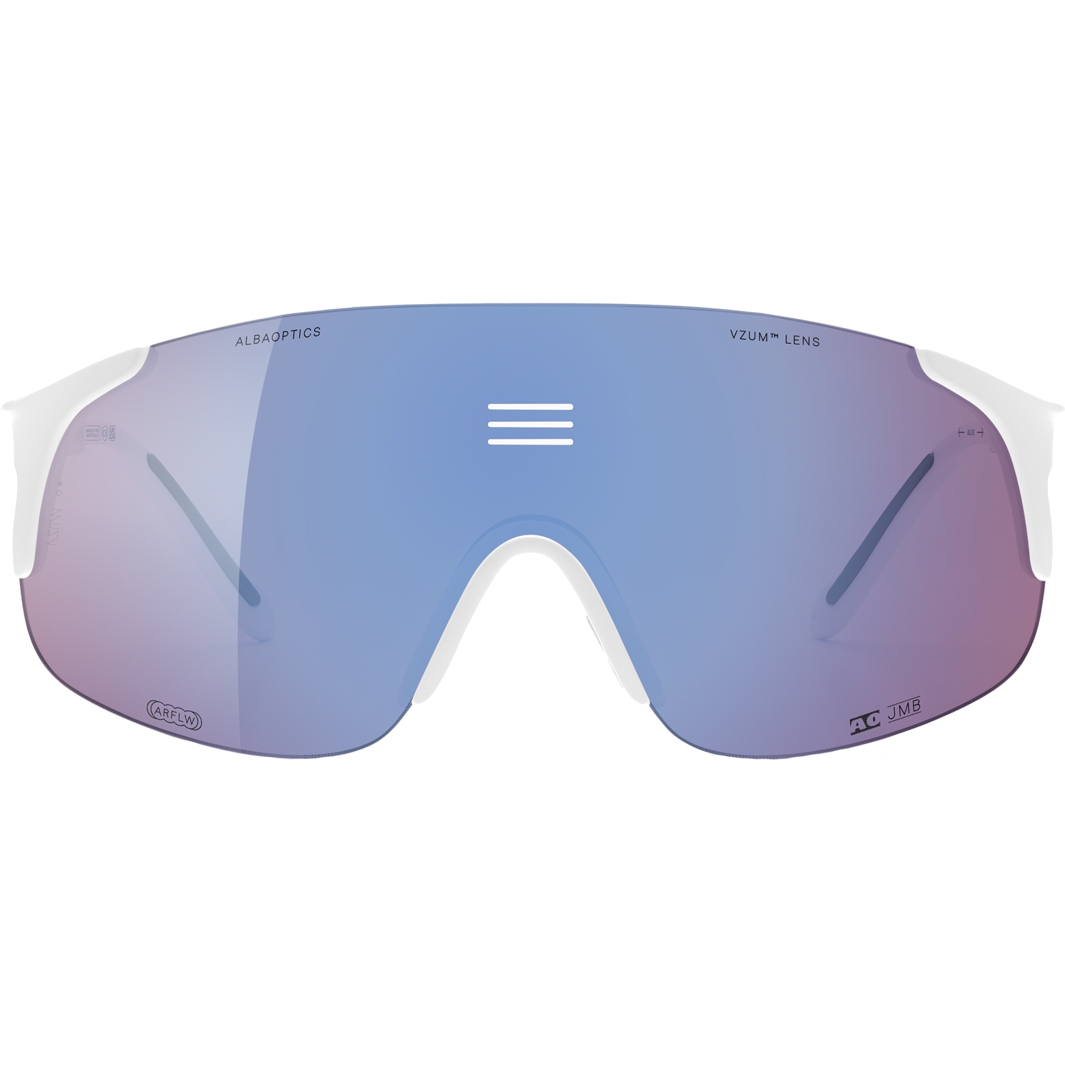 Produktbild von ALBA Jumbo Brille - White / VZUM F-LENS FLAMINGO
