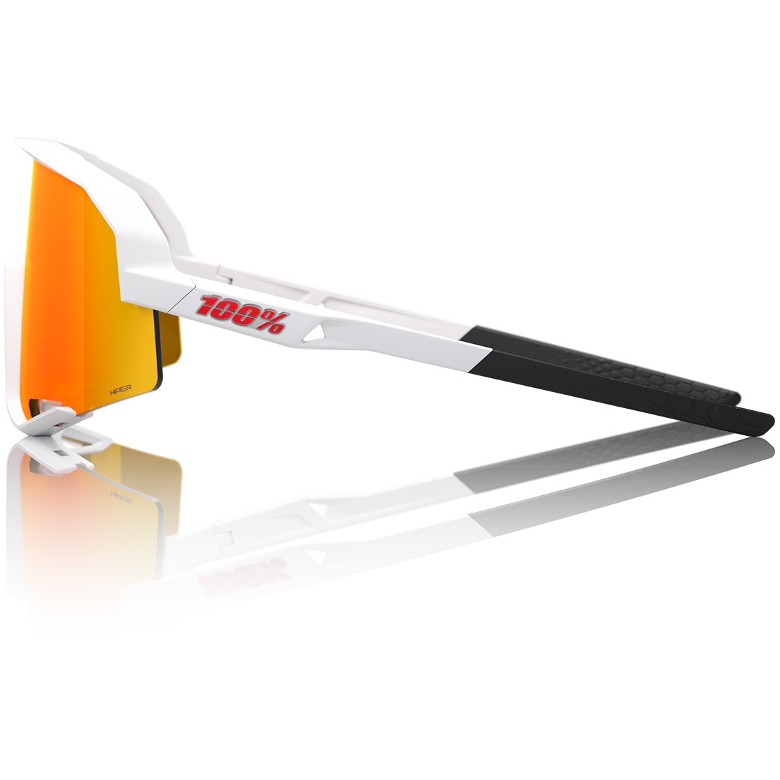 100% Slendale Glasses - Soft Tact White - HiPER Red Multilayer