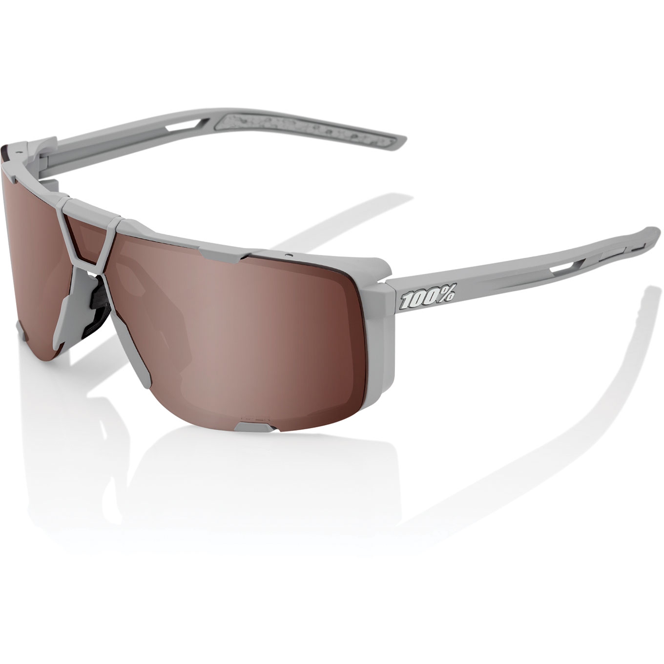 Produktbild von 100% Eastcraft Brille - HiPER Mirror Lens - Soft Tact Cool Grey / HiPER Crimson Silver