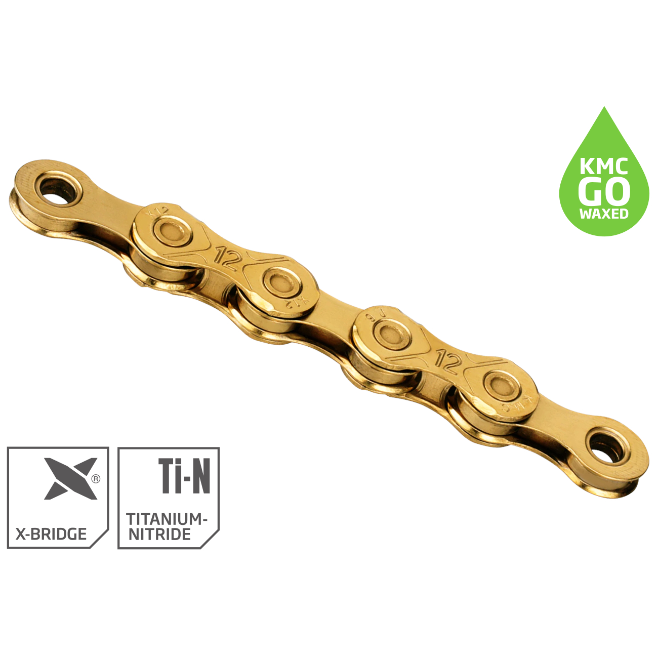 KMC X Chain - WAXED | TiN Gold | 12-speed - gold | BIKE24