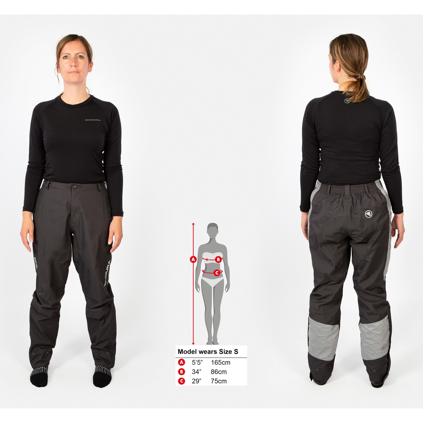 Endura Pantalones impermeables Urban Luminite para mujer II - anthracite