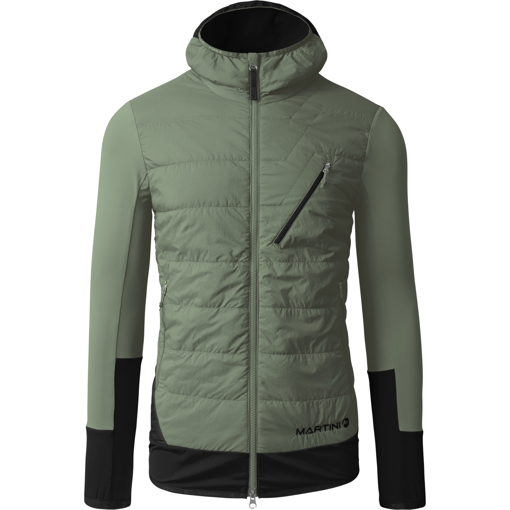 Bild von Martini Sportswear Neverrest Hybrid G-Loft Jacke Herren - mosstone/schwarz