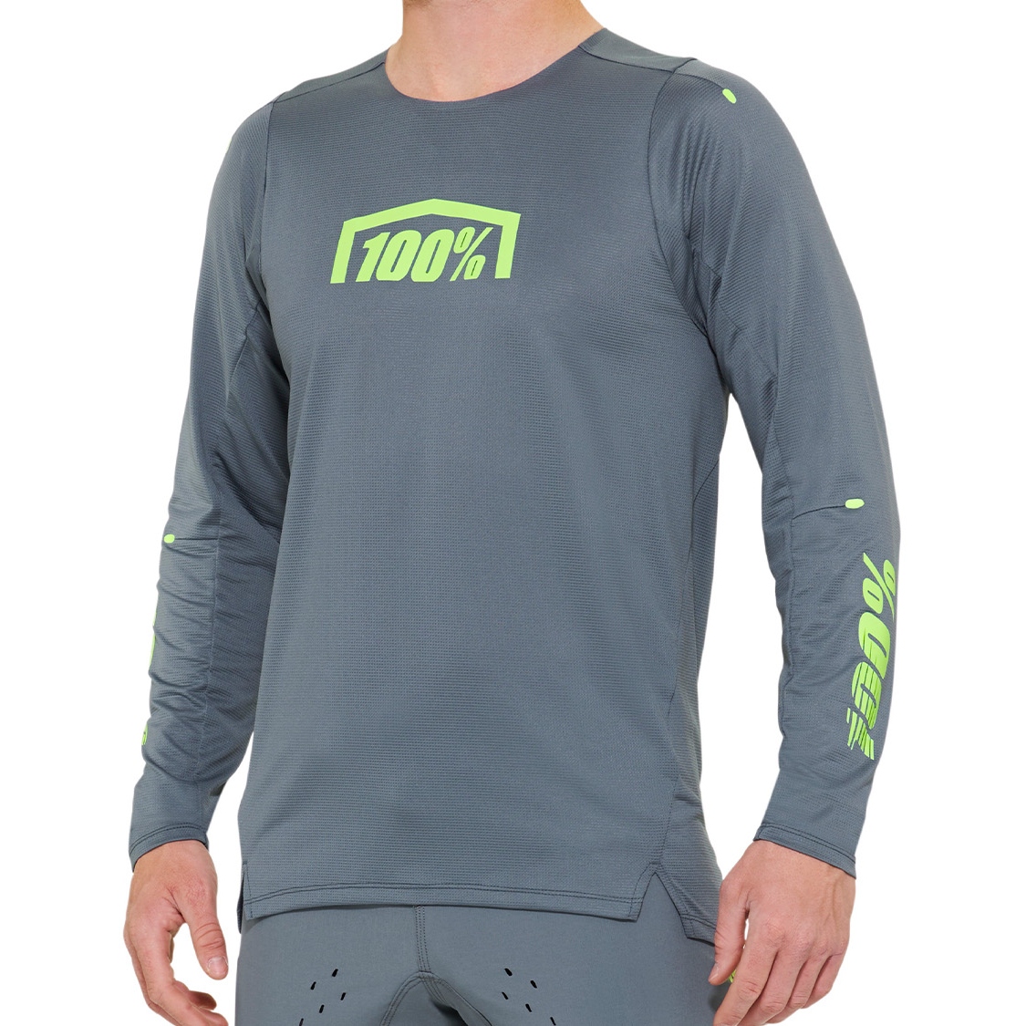 Produktbild von 100% R-Core X Langarmtrikot Herren - grau