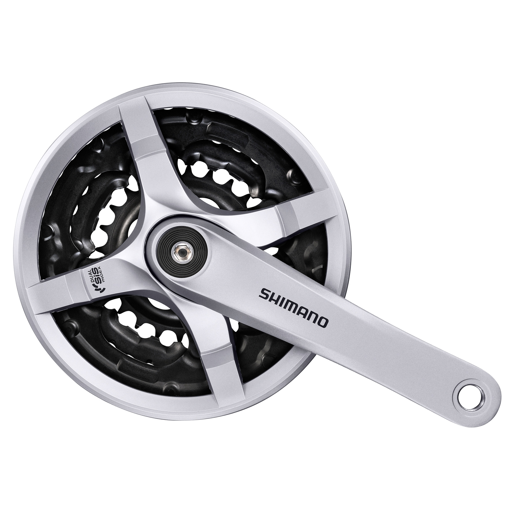 Picture of Shimano Tourney FC-TY501 Crankset 3x6/7/8 - with Chain Guard - silver