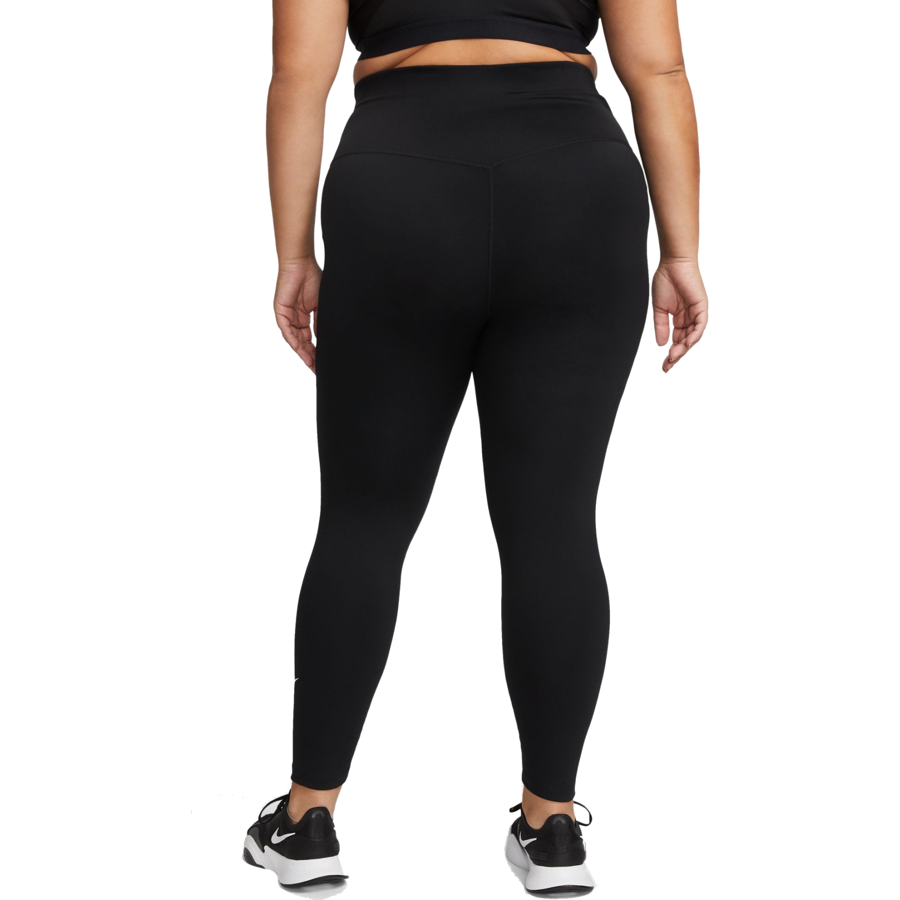 Nike Legging taille haute pour Femme - One Dri-FIT (grande taille) - noir/blanc  DN5521-010