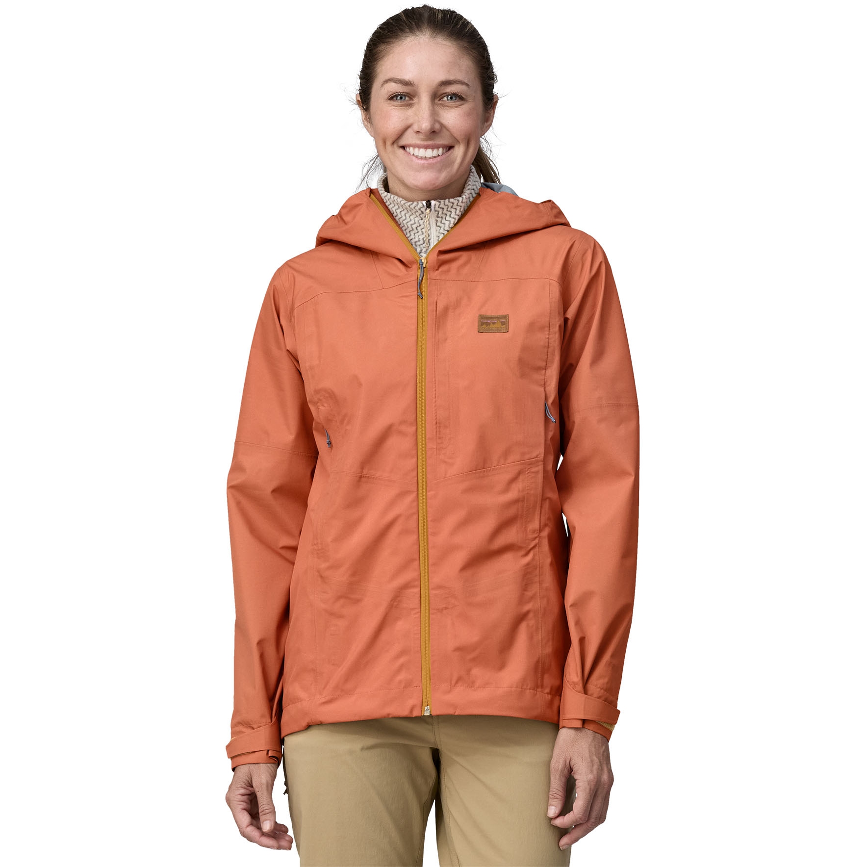 Patagonia Boulder Fork Rain Jacket Women - Rock Melon | BIKE24
