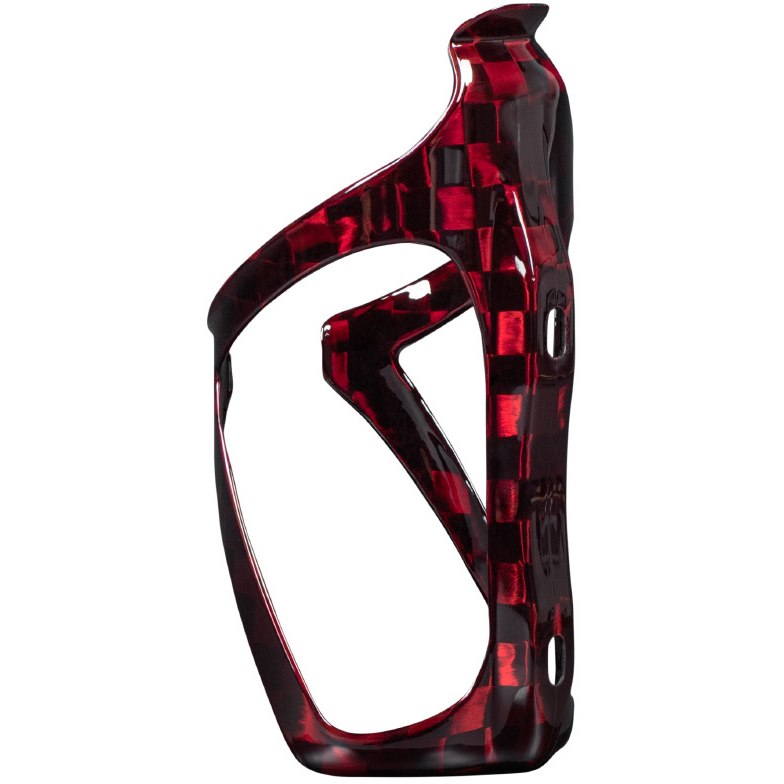Productfoto van Beast Components Carbon Bottle Cage AMB - SQUARE red