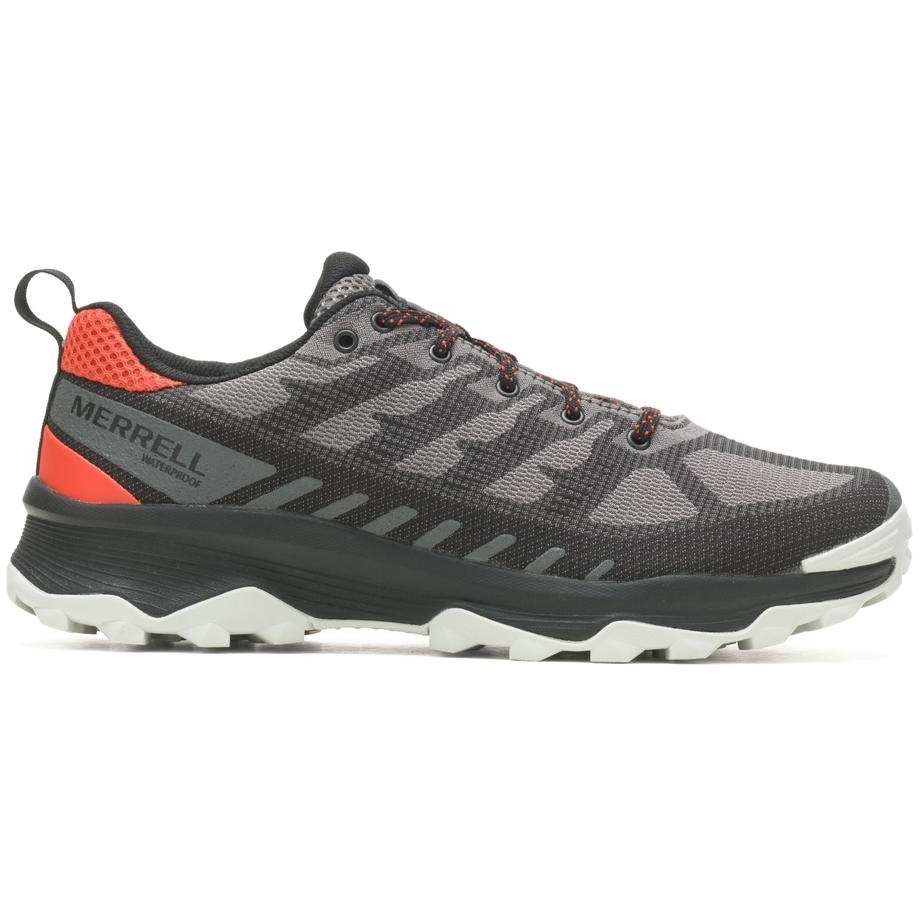 Picture of Merrell Speed Eco Waterproof Hiking Shoes Men - charcoal/tangerine