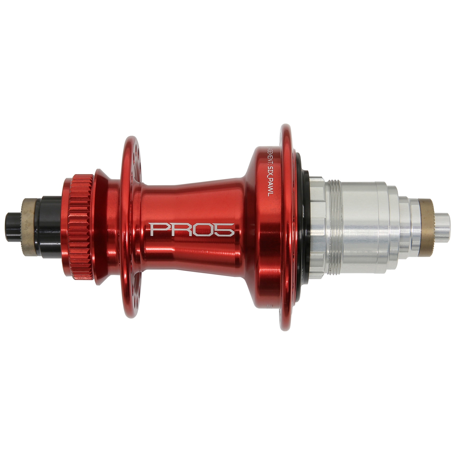 Hope Pro 5 Rear Hub - Centerlock - QR 135 | SRAM XD - red