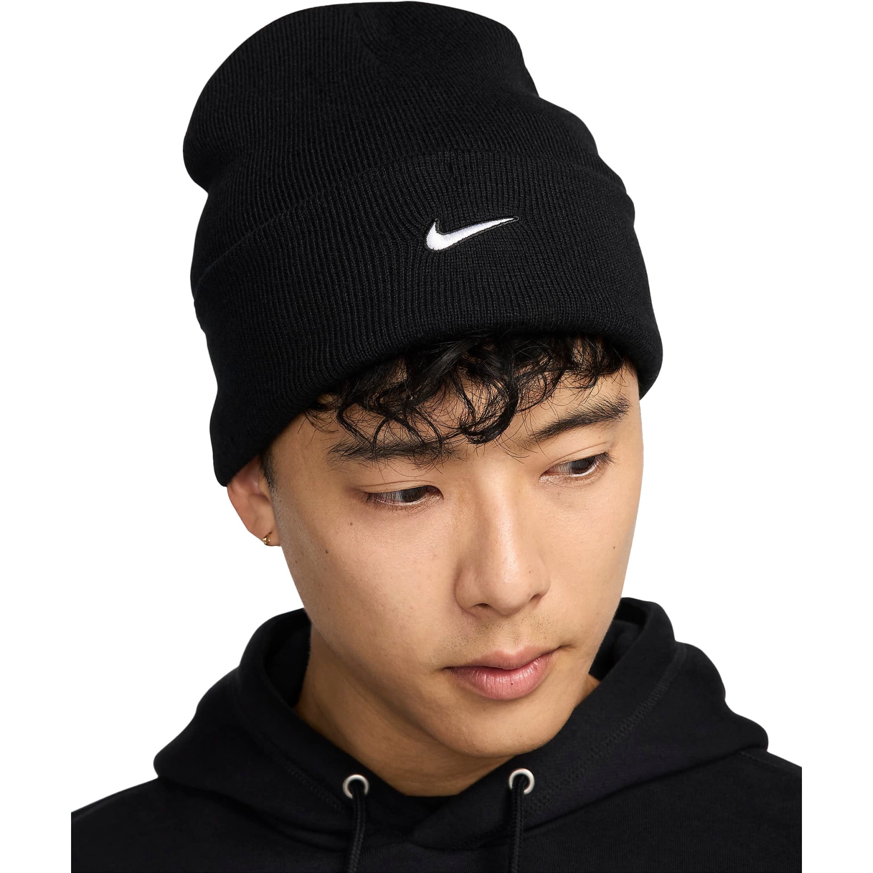 Nike Peak Swoosh Beanie black white HF0187 010 BIKE24