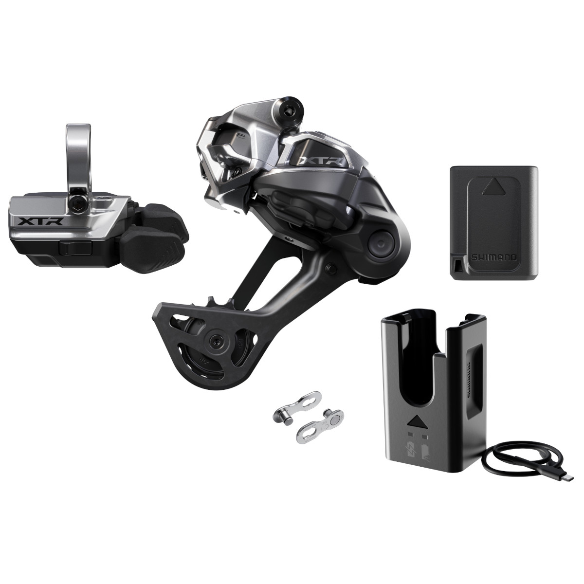 Produktbild von Shimano XTR M9250 Upgrade Kit - Di2 | 1x12-fach - mit RD-M9250-SGS / SW-M9250-R