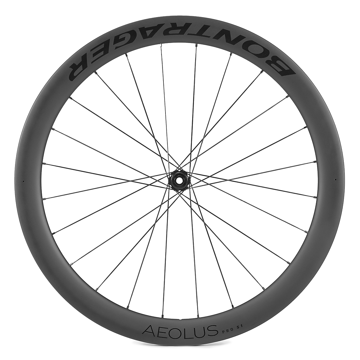 Picture of Bontrager Aeolus Pro 51 TLR Disc Carbon Front Wheel - Clincher / Tubeless - Centerlock - 12x100mm